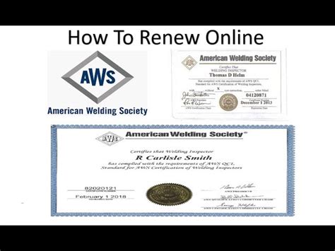 american welding society renewal